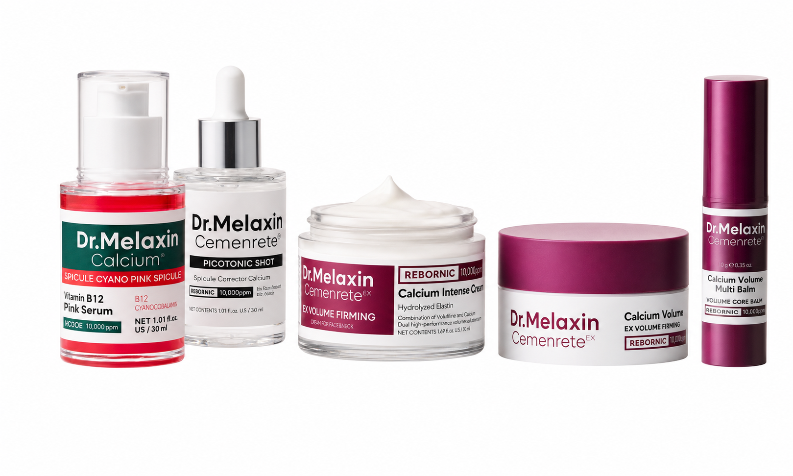 Coffret Dr.Melaxin Collagène et Calcium 5 produits
